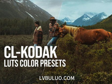 28个经典柯达胶卷相机复古电影色彩调色预设 Pixflow – CL-Kodak LUTs