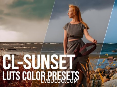 32个日出日落晚霞风光摄影视频调色预设 Pixflow – CL-Sunset Coloring LUTs