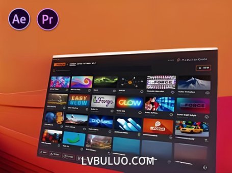 AE/PR插件-扭曲投影信号故障发光色差转场特效 ProductionCrate LaForge Suite V1.4.8 Win