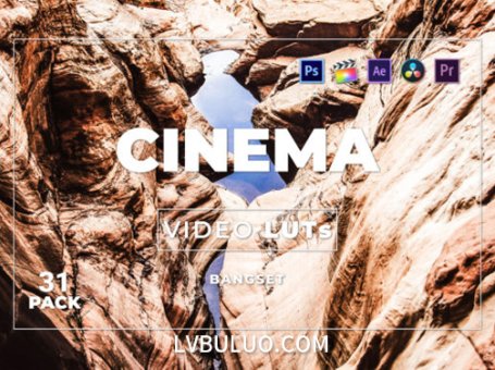 短视频Vlog电影感专业色彩视频图片调色预设第31款 Bangset Cinema Video LUTs Pack 31