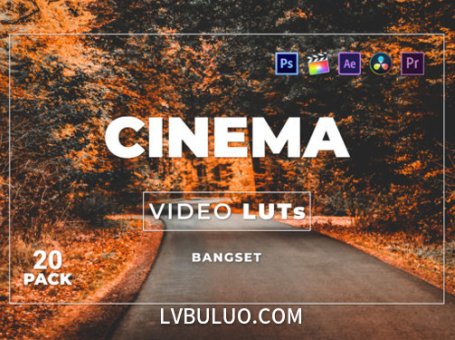 短视频Vlog电影感专业色彩视频图片调色预设第20款 Bangset Cinema Video LUTs Pack 20
