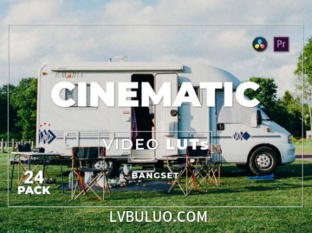 第24款短视频Vlog电影感色彩视频图片调色预设包 Bangset Cinematic Pack 24 Video LUTs
